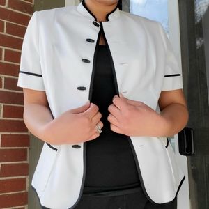 1970s Vintage Mandarin Collar Blazer